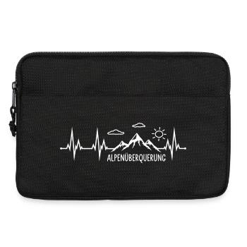 Alpenüberquerung - Laptoptasche 13" - Schwarz - Vorne