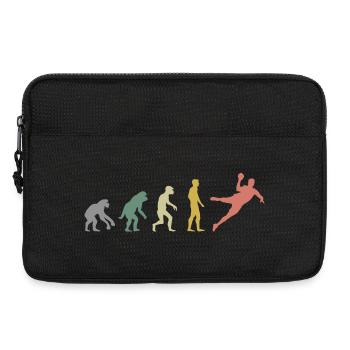 Retro Evolution Handball Icon Couleurs Sports Logo - Sacoche pour ordinateur portable 13 pouces - noir - Devant