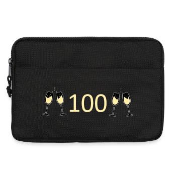 100th Birthday 100th Anniversary 100 Number 100 - Laptop bag 13" - black - Front