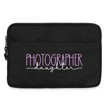 Fotograf stolze Tochter süßes Geschenk - Laptoptasche 13" - Schwarz - Vorne