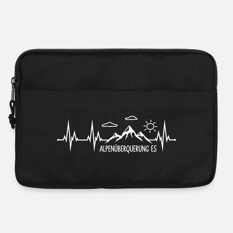 Alpenüberquerung E5 - Laptoptasche 13" - Schwarz