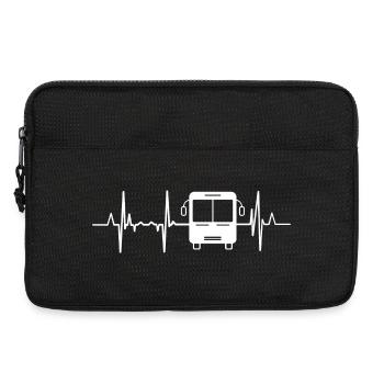 Bus Herzschlag - Laptoptasche 13" - Schwarz - Vorne
