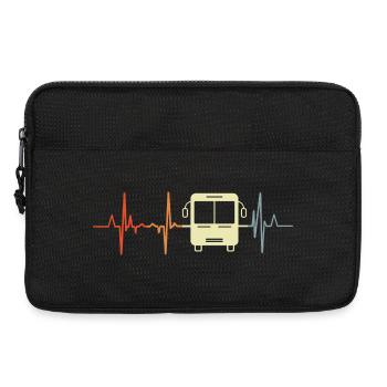 Bus Herzfrequenz - Laptoptasche 13" - Schwarz - Vorne