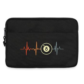 Ich liebe Billard - Laptoptasche 13" - Schwarz - Vorne