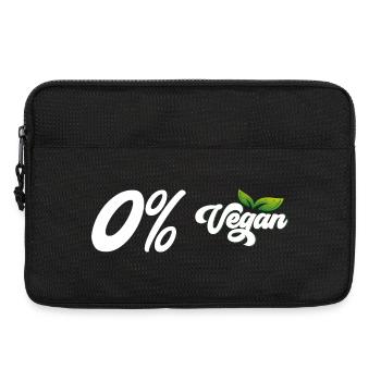 0% Vegan - Laptoptasche 13" - Schwarz - Vorne