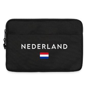 Drapeau de la Hollande, fierté néerlandaise - Sacoche pour ordinateur portable 13 pouces - noir - Devant