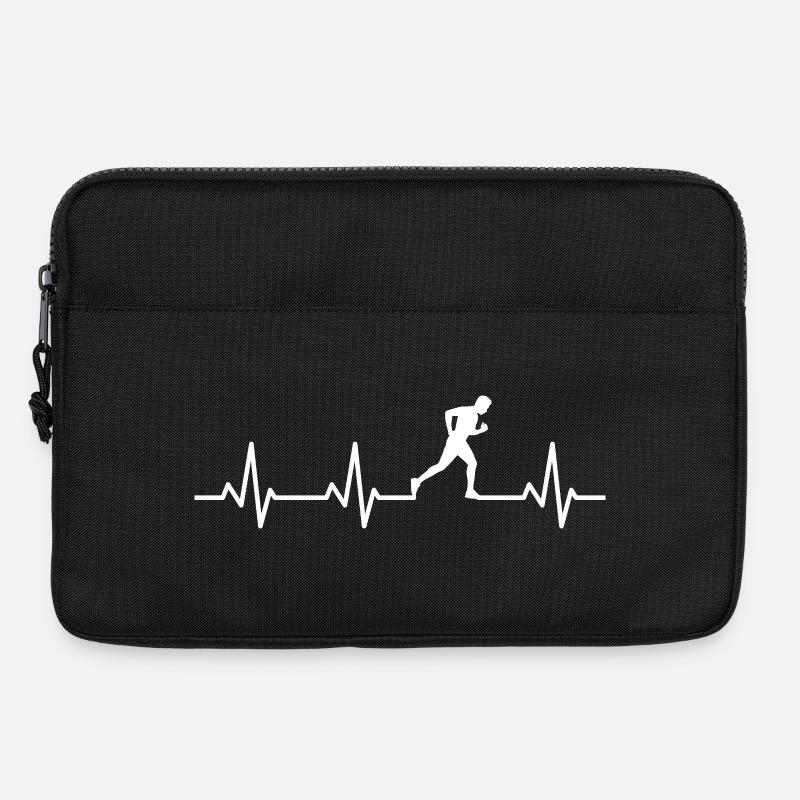 Jogger Herzlinie - Laptoptasche 13" - Schwarz