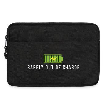 Rarely out off charge e bike akku e-auto spruch - Laptop bag 13" - black - Front