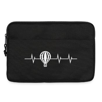Heartbeat of a hot air balloon - Laptoptasche 13" - Schwarz - Vorne