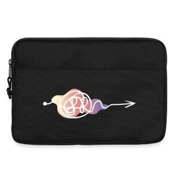 Lignes pastel Flèche Design - Sacoche pour ordinateur portable 13 pouces - noir - Devant