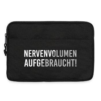 Nerve volume used up - Laptop bag 13" - black - Front