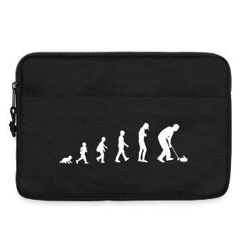 Development into a curling player - Laptop bag 13" - black - Front