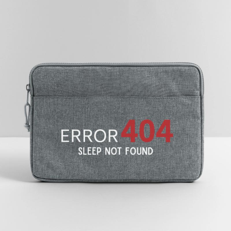 Error 404 Sleep Not Found – Pattern for Developers Laptop bag 13"