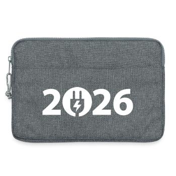 Electrician 2026, Electronics Technician 2026, Electricity 2026 - Laptop bag 13" - heather grey - Front