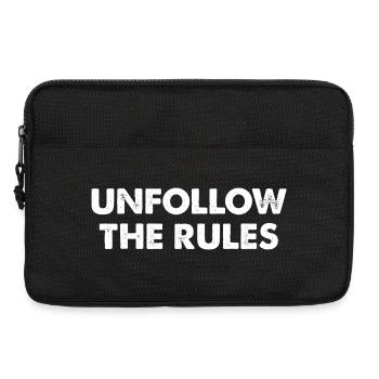 Unfollow The Rules - Laptop bag 13" - black - Front