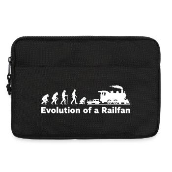 Evolution Railfan Train Locomotive - Laptop bag 13" - black - Front