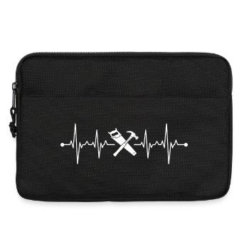Heartbeat and tools: the art of repair - Laptop bag 13" - black - Front