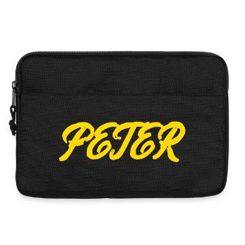 gel er text peter - Laptoptasche 13" - Schwarz - Vorne