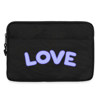 Pastel Love Bubbles - Laptop bag 13" - black - Front