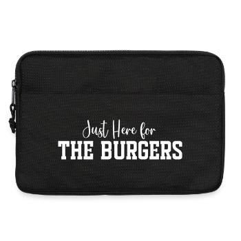 Je suis juste là pour les burgers - Sacoche pour ordinateur portable 13 pouces - noir - Devant