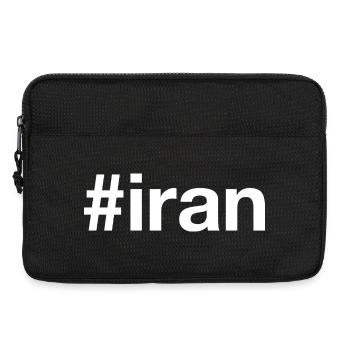Iran Hashtag - Laptop bag 13" - black - Front