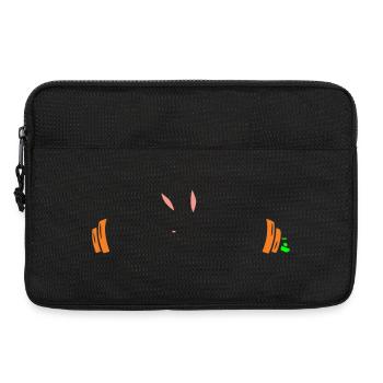 Bunny Carrots Dumbbell Weights - Laptop bag 13" - black - Front