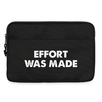 Effort Was Made - Laptop bag 13" - black - Front