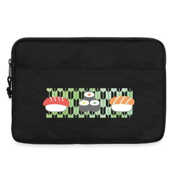 Sushi : Wagara aquarelle - Sacoche pour ordinateur portable 13 pouces - noir - Devant
