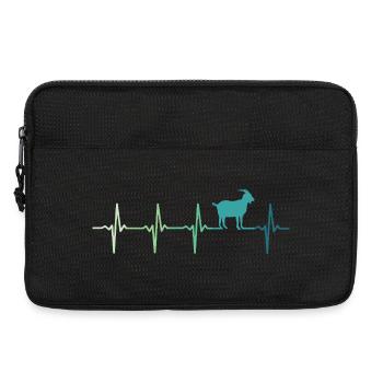 Goat heartbeat goats goat - Laptop bag 13" - black - Front