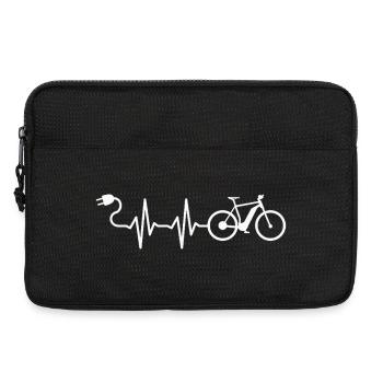 E-Bike Vélo Cycliste E-MTB VTT - Sacoche pour ordinateur portable 13 pouces - noir - Devant