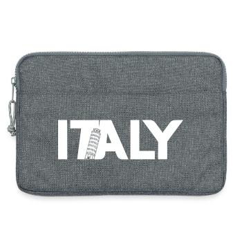 Tour penchée de Pise Italienne Italiens Italie - Sacoche pour ordinateur portable 13 pouces - gris chiné - Devant