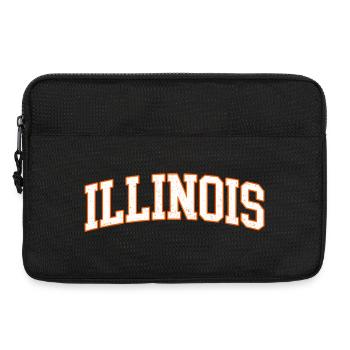 Illinois Retro Vintage Pride Land Of Lincoln - Laptop bag 13" - black - Front