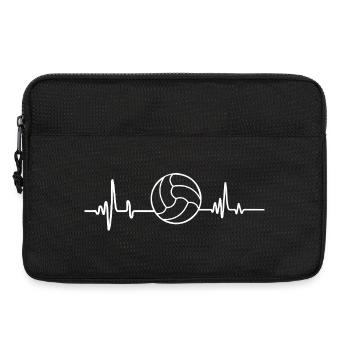 Volleyball ballsport heartbeat - Laptop bag 13" - black - Front