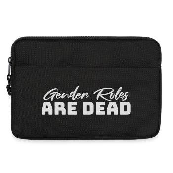 Gender Roles Are Dead Statement Freiheit Spruch - Laptoptasche 13" - Schwarz - Vorne