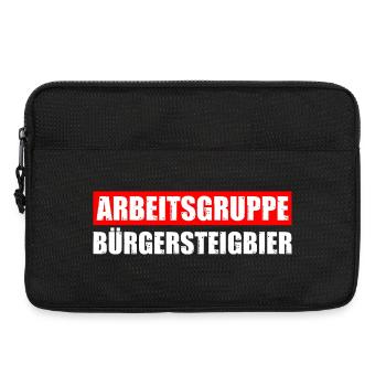 Bürgersteigbier OKF Ortskontrollfahrt - Laptoptasche 13" - Schwarz - Vorne