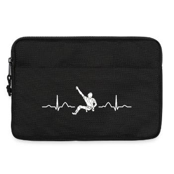 Boulderer heartbeat Bouldering Bouldering - Laptop bag 13" - black - Front