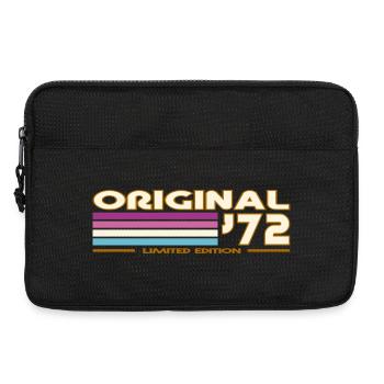 Multicolor Retro Stripes 72 - Laptop bag 13" - black - Front