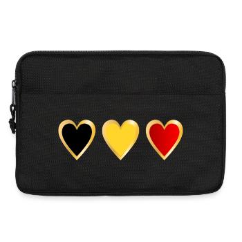 Belgium Heart - Laptoptasche 13" - Schwarz - Vorne