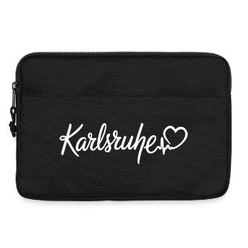Karlsruhe Herzschlag - Laptoptasche 13" - Schwarz - Vorne