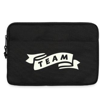 team_banderole - Sacoche pour ordinateur portable 13 pouces - noir - Devant