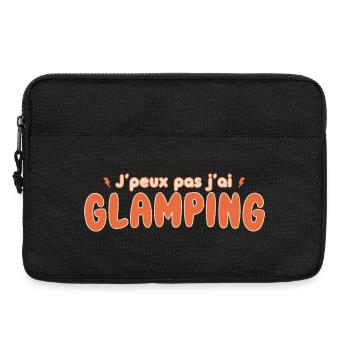 J'peux pas j'ai Glamping - Sacoche pour ordinateur portable 13 pouces - noir - Devant