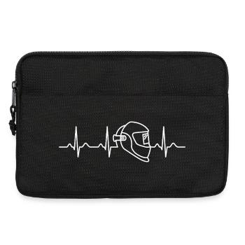 Cadeau de soudage Welder Heartbeat Tradesman - Sacoche pour ordinateur portable 13 pouces - noir - Devant