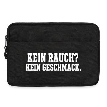 Kein Rauch Kein Geschmack Spruch Grill Motiv - Laptoptasche 13" - Schwarz - Vorne