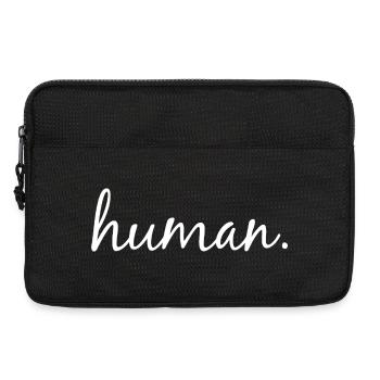 human. Human rights for everyone - Laptop bag 13" - black - Front