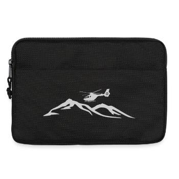 Hubschrauber Berge Pilot - Laptoptasche 13" - Schwarz - Vorne