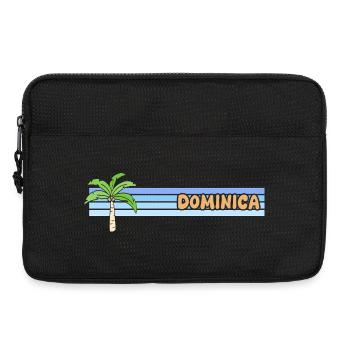 Dominica als Sonne - Laptoptasche 13" - Schwarz - Vorne