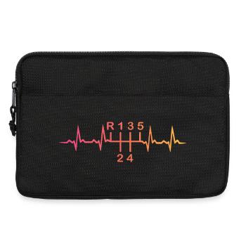 5-Gang-Schaltgetriebe Sunset Heartbeat - Laptoptasche 13" - Schwarz - Vorne