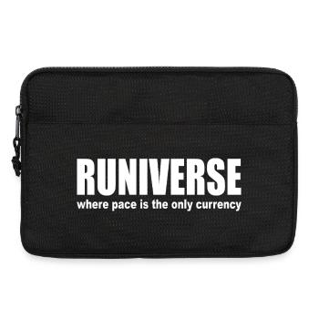 Runiverse Pace Is Currency Running is my Universe - Sacoche pour ordinateur portable 13 pouces - noir - Devant