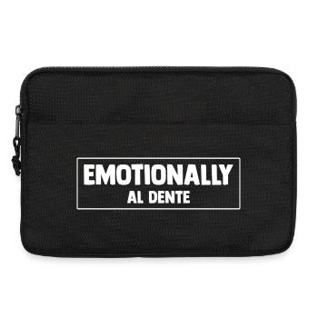 Émotionnellement Al Dente Typographe Design - Sacoche pour ordinateur portable 13 pouces - noir - Devant
