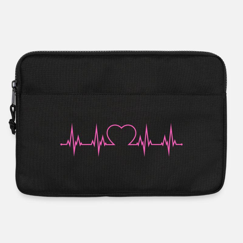 Herzschlag EKG  - Laptoptasche 13" - Schwarz